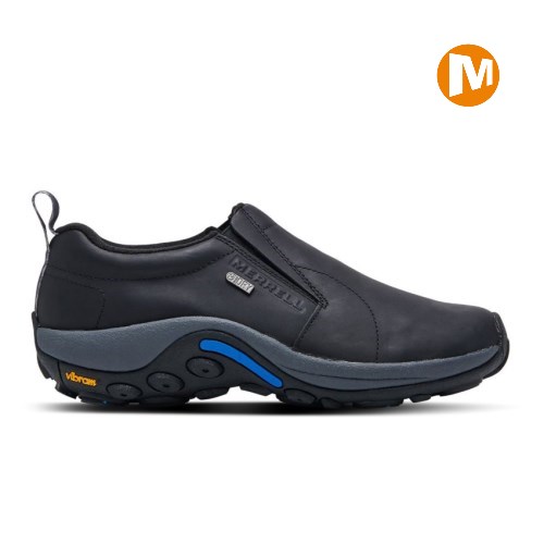 Pánské Slip On Boty Merrell Jungle Moc Leather Waterproof Ice+ Černé (CZ. AFGBN)